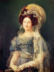 マリア・クリスティーナ・デ・ボルボン＝ドス・シシリアス（1806-78）、スペイン王妃、1829年頃